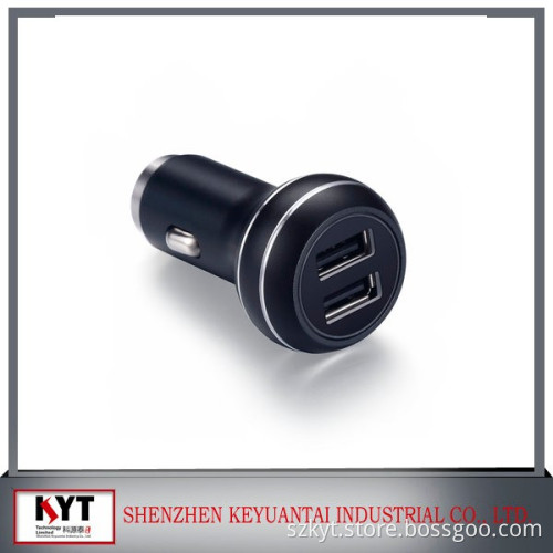 Dual USB Port 5V 3.4A Car Charger For Mobile Phones Tablet Stainless Steel Materials Car Charger Safety car charger